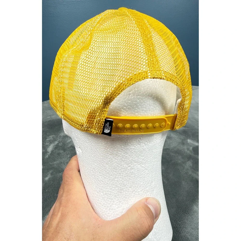 The North Face Mudder Trucker Hat Snapback White Yellow Fine Alpine Equipment
